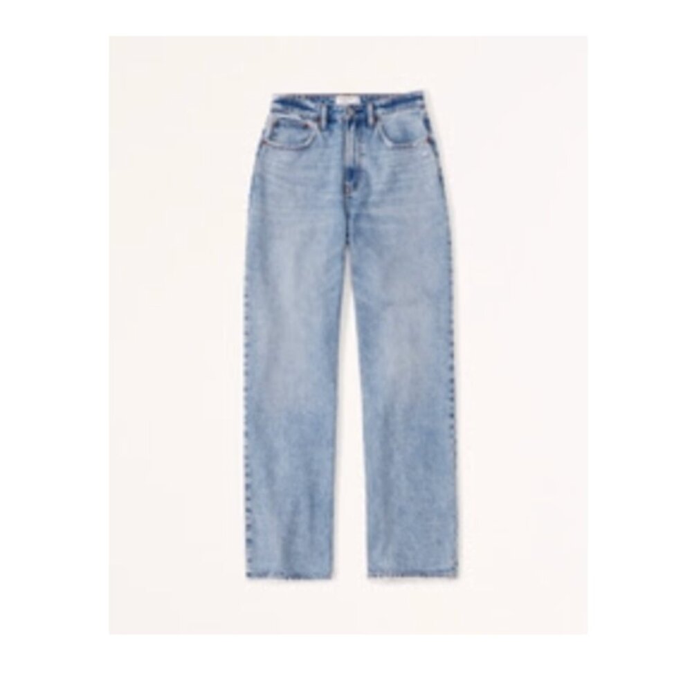 Abercrombie & Fitch 90s Straight Ultra High Rise Curve Love Size 32L